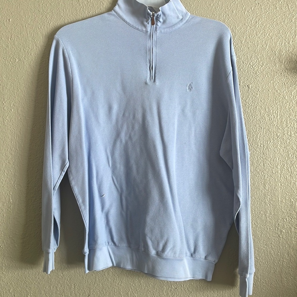 Polo pullover light blue